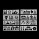 thumbnail image 4 of Juego de de Plástico de 16 Pntils de Diario para Diario / Cuaderno / Diario / álbum de Recortes Pntil de Dibujo de Bricoje Pn Sunnimix Plantillas de plantilla de dibujo, 4 of 8