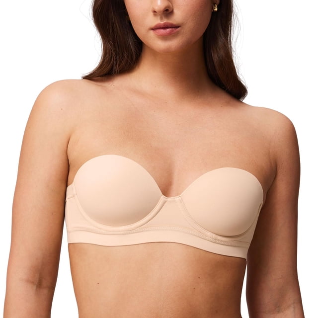Sostén Halobliss Balconette Sin Costuras Strapless 38A Beige