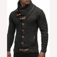 thumbnail image 3 of ZOGAA Men Sweater Coat Autumn Winter Knitted Cardigans Coats, 3 of 5