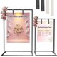 thumbnail image 1 of Juego de 2 soportes de caballete de bienvenida de boda, para letreros de bienvenida, fotos, tablas de asientos, carteles direccionales, para bodas, fiestas, tiendas, exposiciones, 1 of 4