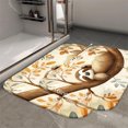 thumbnail image 2 of 1pc Sloth on a Branch Absorbent Non-Slip Bathroom Thickened Flannel Rug Decor,Soft,Quick Drying,Suitable For Indoor/outdoor Use,Bathrooms,Bedrooms,Kitchens,Terrace,Laundry Rooms,16"x24", 2 of 9