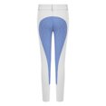 thumbnail image 4 of dPois Kids Girls Horseback Riding Tights High Waist Arena Training Breeches with Pockets for Riding White 6, 4 of 5