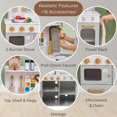 thumbnail image 4 of Teamson Kids Little Chef Memphis Wooden Play Kitchen with 16 Accessories, Faucet, Oven & Storage, Gray/Gold, 4 of 9