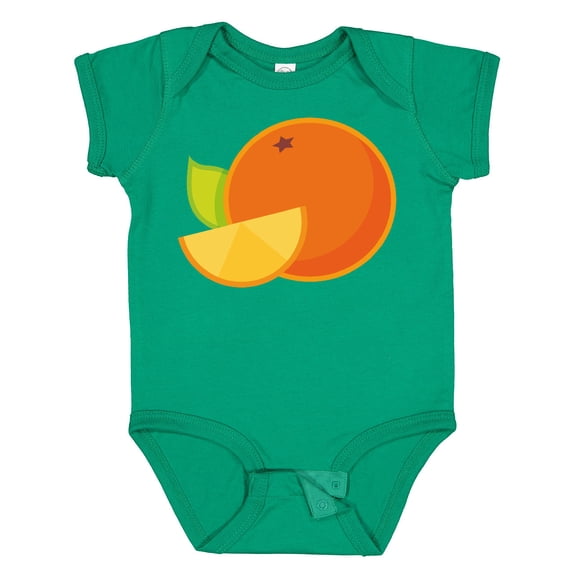Inktastic Orange Fruit Boys or Girls Baby Bodysuit