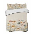thumbnail image 2 of Quilts Twin Size, Spring Floral Soft Comforter Bedding Set for Bed, Elegant Flowers Summer Botanical Rustic Lightweight Quilted Bedspread with Pillow Cover(2 Pieces) for All Season, 68x86 Inch, 2 of 6
