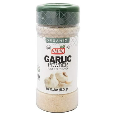 Badia Organic Garlic Powder - 3 oz Pack of 4