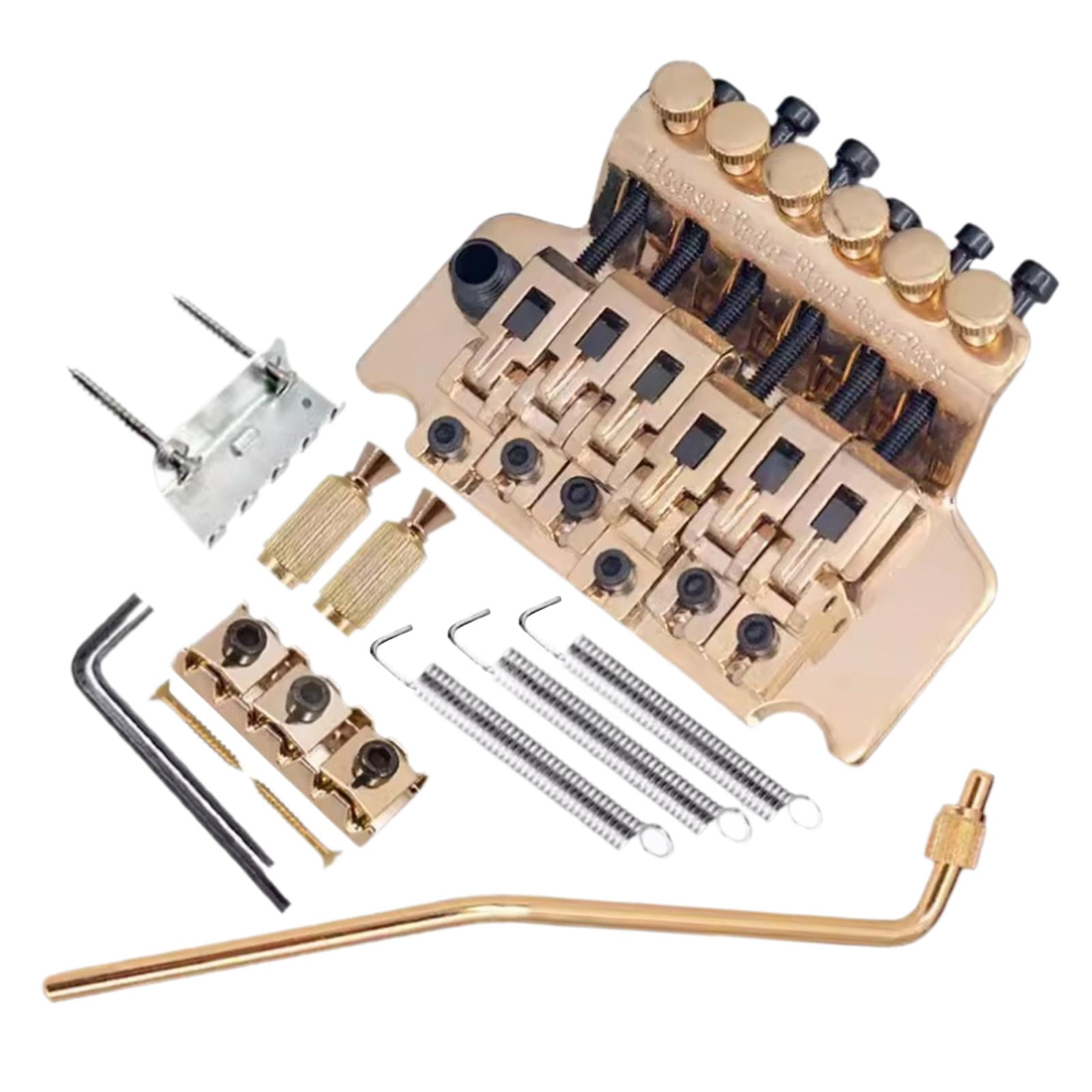LeeQinersw Guitar Tremolo Bridge Portable Electric Guitar Replacement Electric Guitar Parts gold