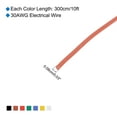 thumbnail image 2 of 30 Gauge Hookup Wire 3.0m/10ft 30AWG Electrical Wire Spool Ul1007, 7 Color, 0.08cm Dia Model Aircraft, 2 of 5