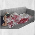 thumbnail image 6 of Spring Soft Flannel Fleece Blanket, Nature Beauty Cherry Blossom Branches Misty Inspirational Japanese Blooms Image, Cozy Plush for Indoor and Outdoor Use, 70" x 90", Hot Pink White, by Ambesonne, 6 of 6