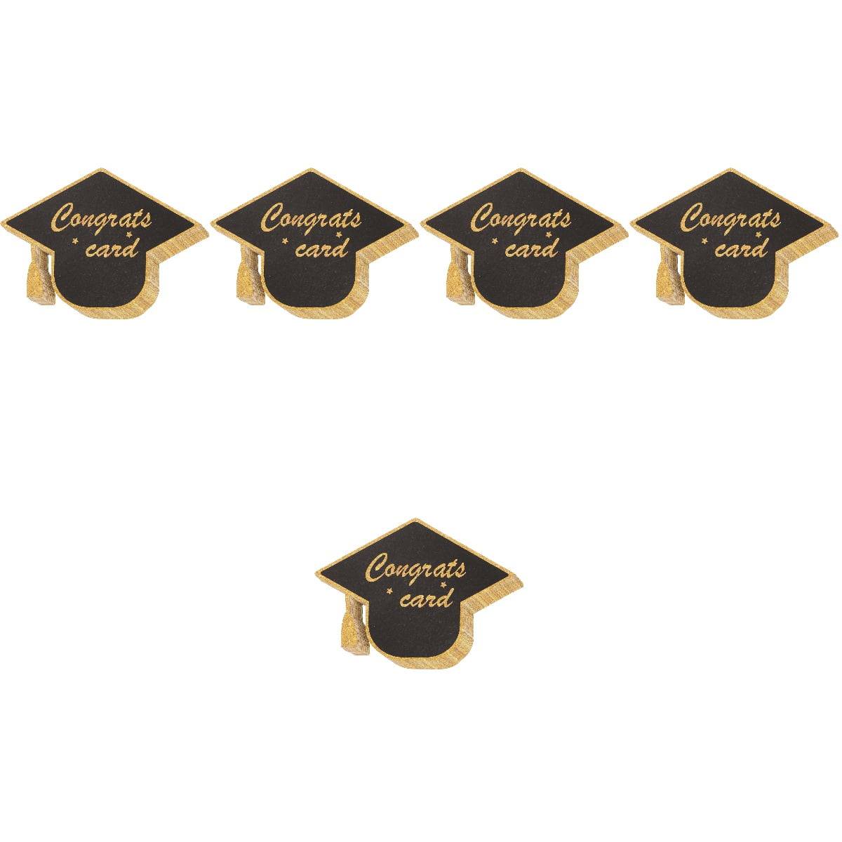 Worgeous 150 pcs  Graduation Theme Greeting Cards Paper Graduation Cap Shape Cards Presents
