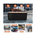 thumbnail image 5 of 15-Drawer Large Rolling Tool Chest, 72" Mobile Tool Storage Cabinet with Wheels and Wood Top, Garage Tool Box Organizer with Anti-Slip Liner for Warehouse, Workshop, 5 of 7