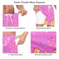 thumbnail image 5 of joogoo Men's Pink Ice Cream Swim Trunks with Liner Pocket Beach Shorts Large, 5 of 9