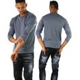 thumbnail image 2 of ToBeInStyle Men's Thermal Long Sleeve Tops w/ Warm Fleece Inner Lining - Grey - Small, 2 of 8