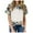 Coffee, variant on Womens Bleached Sublimation Blank Shirts Short Sleeve Graphic Tees Tops Loose Fit Crew Neck Casual Blouses Funny Summer Outfits Clothes Green L