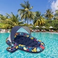 thumbnail image 1 of BKER Adult Swimming Pool Inflatable Floating Sunshade Sunscreen Inflatable Hole Floating Bed Floating Pontoon, 1 of 7
