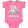 thumbnail image 3 of Inktastic My Opa Loves Me to the Moon and Back Elephant Family Boys or Girls Baby Bodysuit, 3 of 5