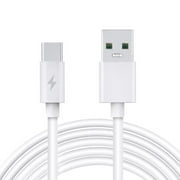 PwrON 3.3ft White 5A Fast USB-C Type-C Charger Charging Cable Cord for Insignia NS-P11W6100 NS-P10A6100 Tablet Power Data Sync Cable Lead