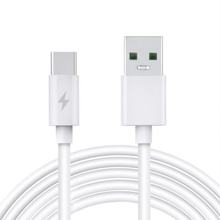 PwrON 3.3ft White 5A Fast USB-C Type-C Charger Charging Cable Cord for Huawei MediaPad M3 Mate 9 Porsche Design Power Data Sync Cable Lead