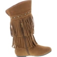 thumbnail image 6 of Yoki Trina 03K Little Girls Moccasin 2 layer Fringe Boots, 6 of 7