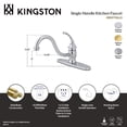 thumbnail image 4 of Kingston KB3572GLLS Georgian Single-Handle 1-or-3 Hole Kitchen Faucet in Polished Brass, 4 of 4