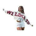 thumbnail image 4 of Women's Gameday Social White Arizona Wildcats Phipps Cropped Sweatshirt, 4 of 4