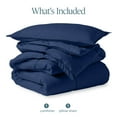thumbnail image 7 of Bare Home Down Alternative Comforter Set - 2-Pieces - All Seasons - Twin/Twin-XL, Dark Blue, 7 of 7