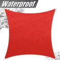 thumbnail image 2 of ColourTree 13' x 13' Custom Size Red Square Waterproof Sun Shade Sail Canopy Awning Shelter, 95% UV Blockage UV & Water Resistant, Outdoor Patio Garden Carport (We Make Custom Size), 2 of 7