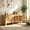 Natural, variant on Christopher Knight Home Dog Crate Cabinet, Rattan Pet Kennel with Storage, Walnut