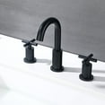 thumbnail image 5 of Adorer 8 Inches Widespread Bathroom Faucet 3 Hole, Matte Black Bathroom Sink Faucet with Pop-up Drain - 32133BK, 5 of 7