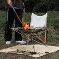 thumbnail image 4 of EXHUMKY 1Pcs Ivory Fiberglass Insulation Fireproof Mat for Fire Safety 23.58x22.01in, 4 of 6