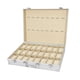 thumbnail image 4 of Maleta para relojes, caja de lujo para relojes de colección para hombres, caja de almacenamiento portátil, organizador, estuche de transporte, 24 y 8 ranuras, 4 of 10