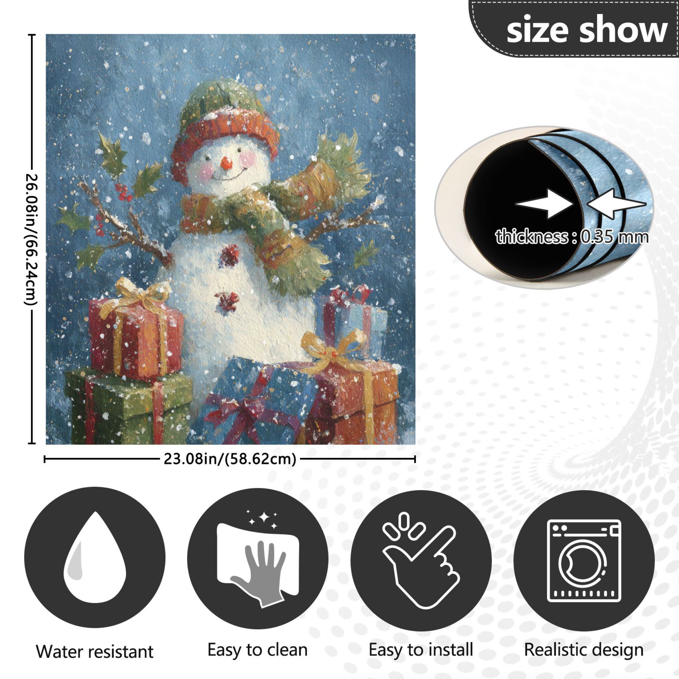 Dishwasher Sticker Magnetic Dishwasher Sticker Magnetic Decorative Sticker Refrigerator Sticker Dishwasher Decorative Stickers Christmas Snowman Cute