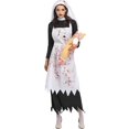 thumbnail image 2 of Halloween Horror Ghost Costume for Women – Scary Nun Cosplay Outfit with Bloody Design for Masquerade & Halloween Parties, 2 of 4