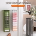 thumbnail image 5 of Transparent Self-adhesive Underwear Organizer - Top Opening, Large Capacity, Wall Mounted Underwear Storage Box, Household Supplies, 5 of 8