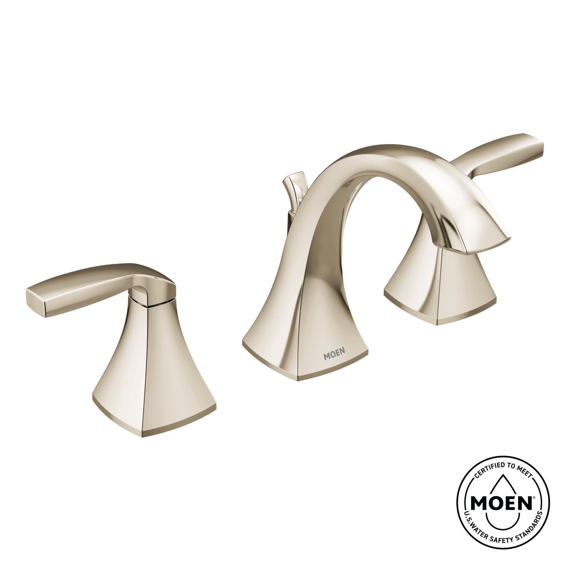 Moen Voss Brushed Gold Two-Handle Bathroom Faucet