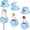 Blue BU, variant on AuroraX Cable Clips Cord Organizer Magnetic Rotating Self-Adhesive Office Desk Accessories Black