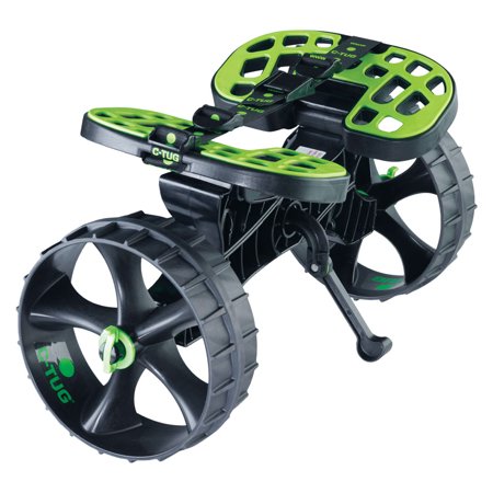- YakGear CTUG1 C-Tug Kayak And Canoe Cart, Lime/Black