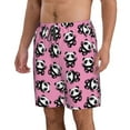 thumbnail image 2 of Wukai Cute Panda Print Beach Trunks with Compression Liner Swimsuit Quick Dry Beach Sports Shorts with Pocket-XX-Large, 2 of 8