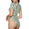 thumbnail image 2 of Fotbe Frog With Sweet Body de Mujer con Cuello Redondo y Mangas Cortas, Sin Mangas Ajustado, Suave, Cómodo y Básico-Medium, 2 of 7