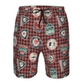 thumbnail image 3 of Salouo Mountain Adventure Badges Pattern Swim Trunks for Men,Men's Hawaiian Bathing Suit Swimsuits Quick Dry Swimming Board Shorts Beach Shorts with Pockets-XX-Large, 3 of 6