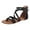 Black, variant on Hvyesh Gladiator Sandals for Women Dressy Summer Clip Toe Sandals Comfy Hollow Out Sandals Walking Breathable Sandal Size 6.5