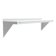 thumbnail image 1 of Pemberly Row Tablette Murale en Acier Inoxydable 12x48 NSF pour Cuisine, Argent, 1 of 7