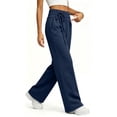 thumbnail image 4 of Posijego Women's Jogger Pants High Waisted Straight Leg Lightweight Solid Color Workout Pants Running Pants with Pockets, 4 of 7
