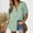 B249 Green womens summer tops clearance under $5, variant on Women Tops under $5! Cagogo Womens Linen Button Down Shirts Short Sleeve Cotton Button-up T-Shirts Collared V Neck Summer Casual Blouses Gauze Tops Blusas Casuales de Mujer Bonitas