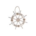 thumbnail image 1 of Natural Wood Hanging Ship Wheel With Rope Decor, 1 of 1