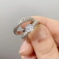 thumbnail image 5 of K-KED Gorgeous Cubic Zircon 925 Silver Plated Rings Women Wedding Delicate Jewelry Gift Sz 6-10-9, 5 of 6