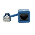 thumbnail image 3 of Tripp Lite Cisco Console Rollover Cable Adapter (m/f) Rj45 To Rj45, Blue, 5 In. Serial Adapter Rj-45 (m) To Rj-45 (f) 42 Ft Cat 5e/6 Mlded Blue, 3 of 5