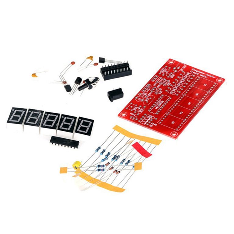 1 * Frequency Counter Automatic Range Conversion PCB DIY Kits Crystal  Oscillator Frequency Counter Tester Meter Digital LED 