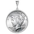 thumbnail image 5 of Sterling Silver Dollar Bezel 38 mm Coins Prong Back Round Edge Mexican Olympic One Dollar Coin NOT Included, 5 of 5