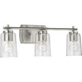 thumbnail image 4 of P300156-012-Progress Lighting-Adley - 3 Light - Cylinder Shade in New Traditional and Transitional and Traditional style - 23 Inches wide by 7.63, 4 of 14